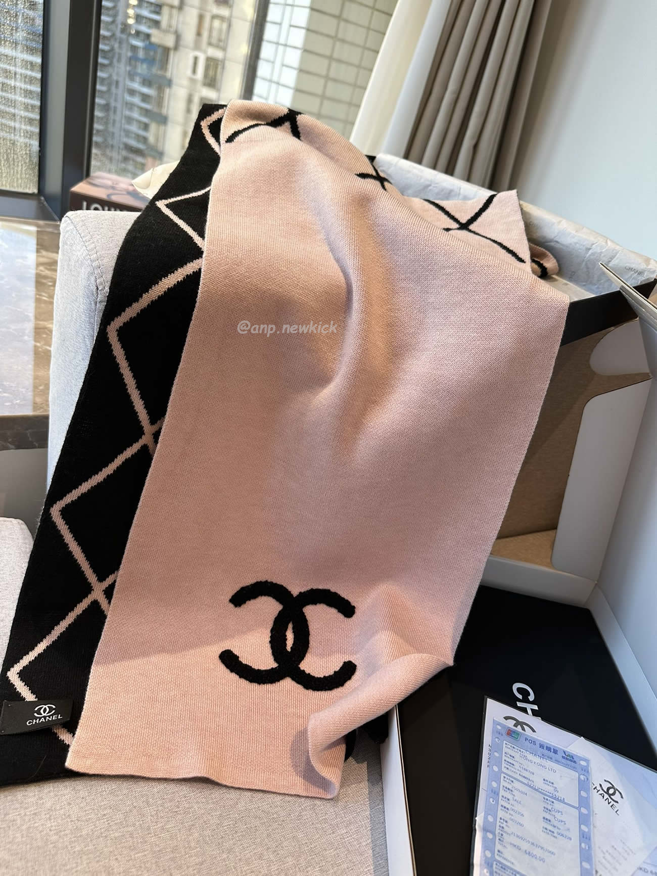 Chanel 2024 New 24b Cashmere Knitted Scarf 30x180cm (11) - newkick.vip